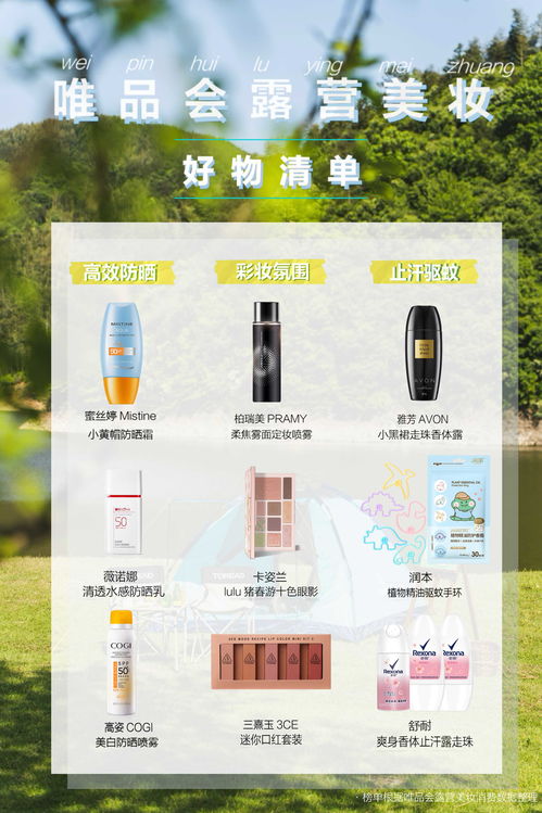 露營 成美妝潮流新密碼,多款唯品會(huì)戶外美妝護(hù)膚產(chǎn)品銷量翻倍